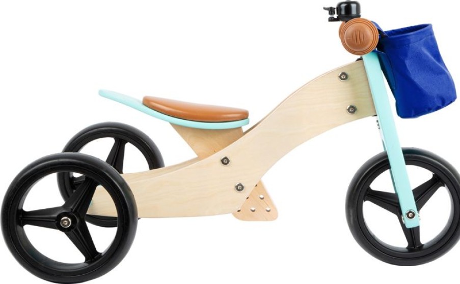 Small foot company Triciclo Sin Pedales 2 En 1 Turquesa - Small Foot Company | Draisiennes Y Bicicletas De Madera