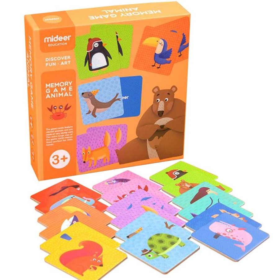 Mideer Juego De Memoria Animal - Mideer | Dominos, Loto Et Memory