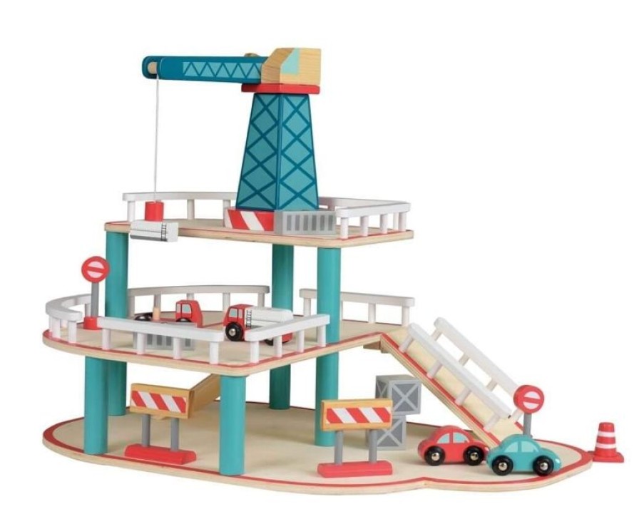 Egmont Toys Garaje De Madera Con Grua - Egmont Toys | Circuitos Routiers, Garajes, Estaciones-Servicios...