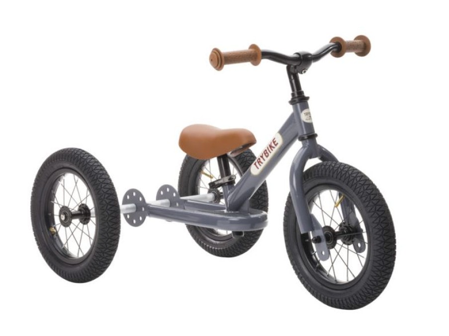 Trybike Trybike Draisienne Evolutive 2 En 1 Gris Antracita - Trybike | Draisiennes Y Bicicletas De Madera