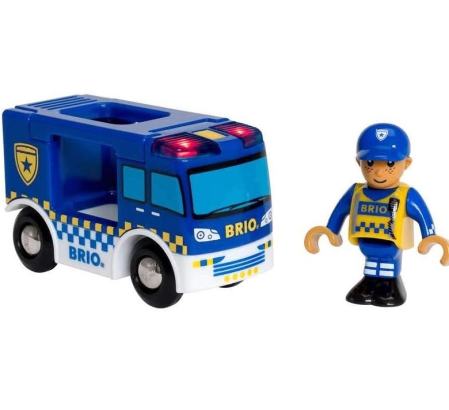 Brio Camion De Policia - Sonido Y Luz - Brio | Locomotoras, Vagones Y Trenes Brio