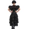 Chaks Vestido De Gala Negro Wednesday Addams 152 Cm - Chaks | Disfraces