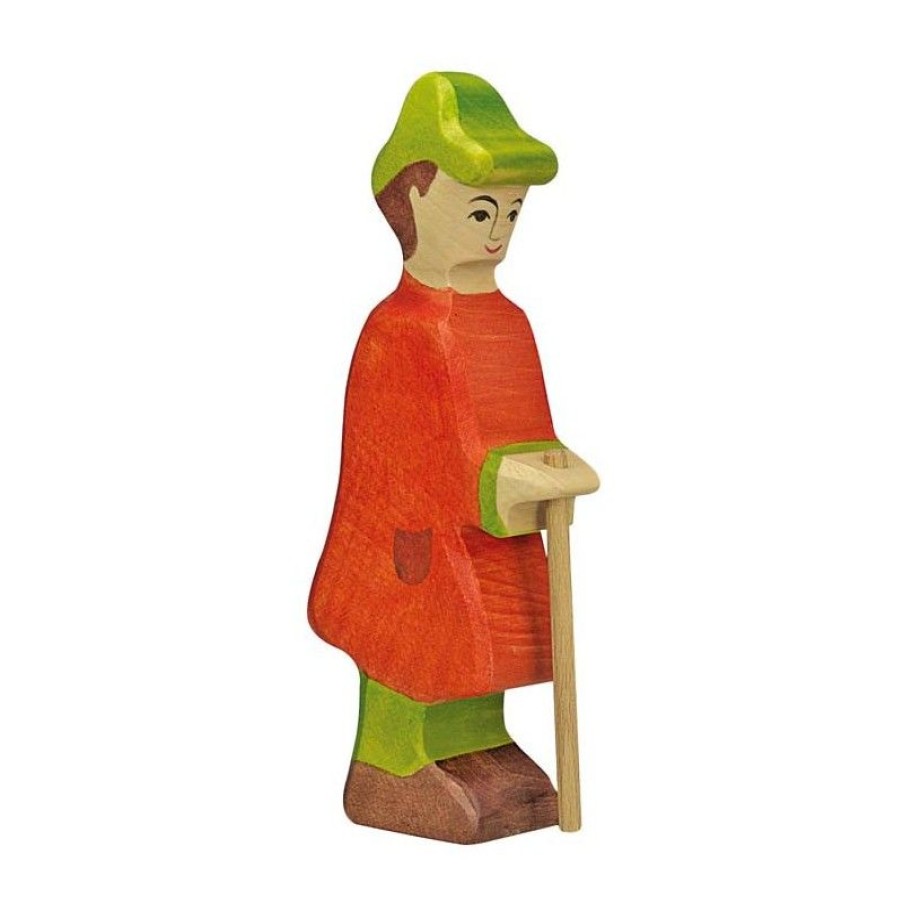 Holztiger Figura Belen De Navidad - Pastor Con Baston - Holztiger | Cuentos Y Leyendas