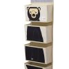 3 Sprouts Vacia-Bolsillos De Pared De Algodon Oso - 3 Sprouts | Cajas De Juguetes Y Muebles De Almacenamiento