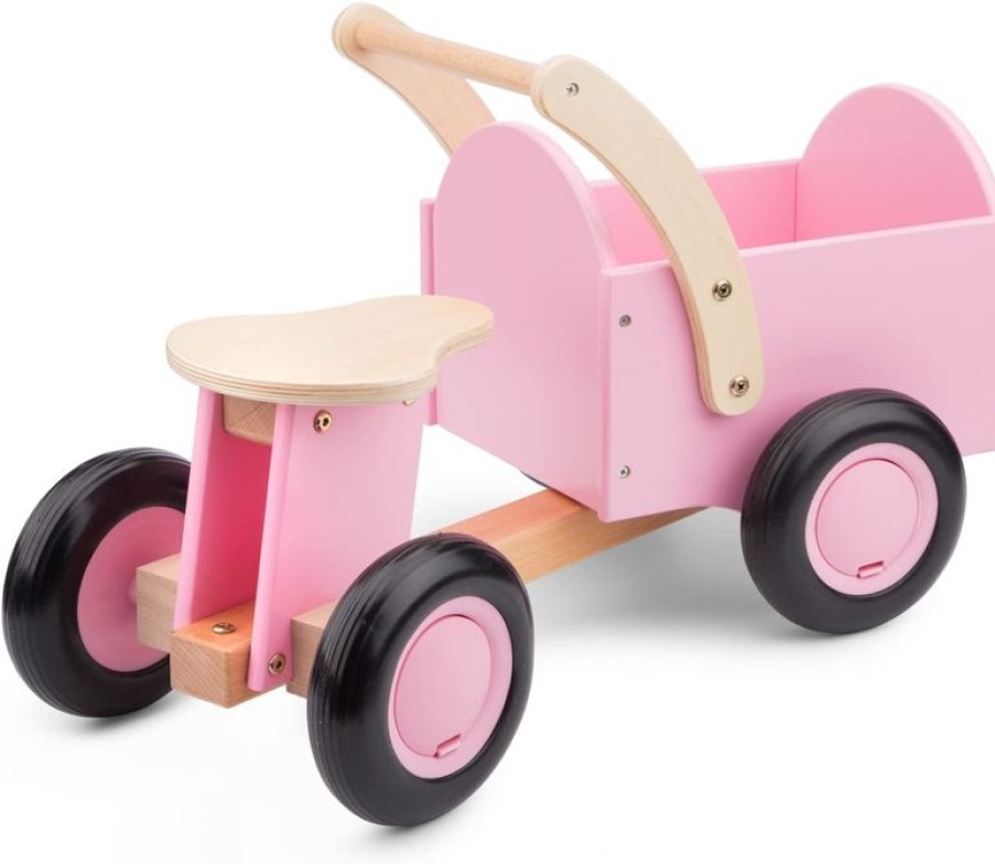 New Classic Toys Correpasillos De Madera Rosa De 66,5 X 36 X 38 Cm - New Classic Toys | Transportistas