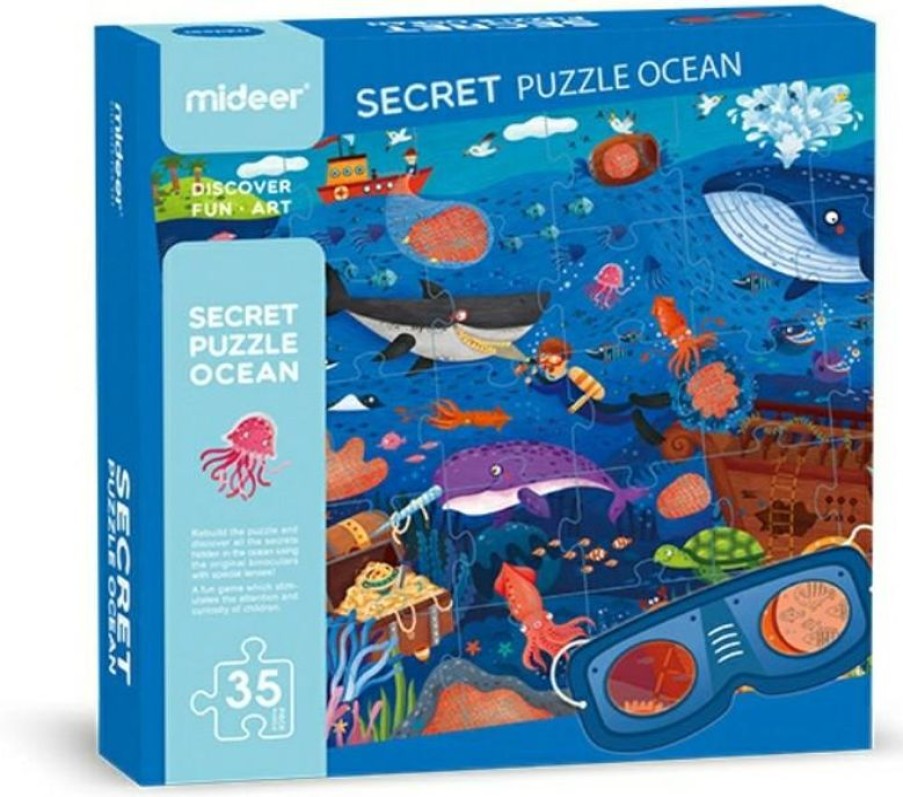 Mideer Rompecabezas Del Detective Del Oceano - Mideer | Puzzles De 20 A 48 Piezas