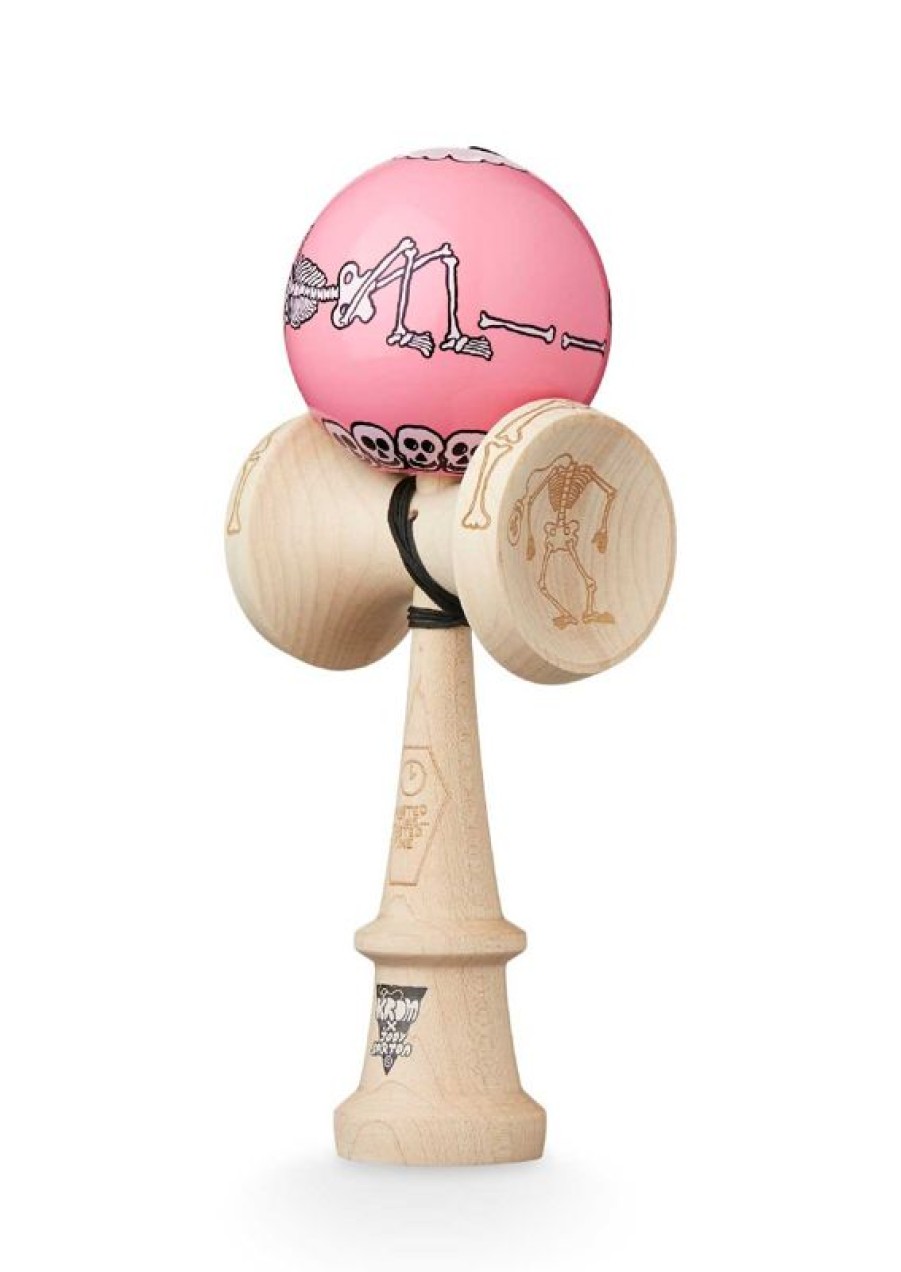 KROM Kendama Krom Kendama Jody Bartons Skeletons Pink - Krom Kendama | Diabolos Y Malabares