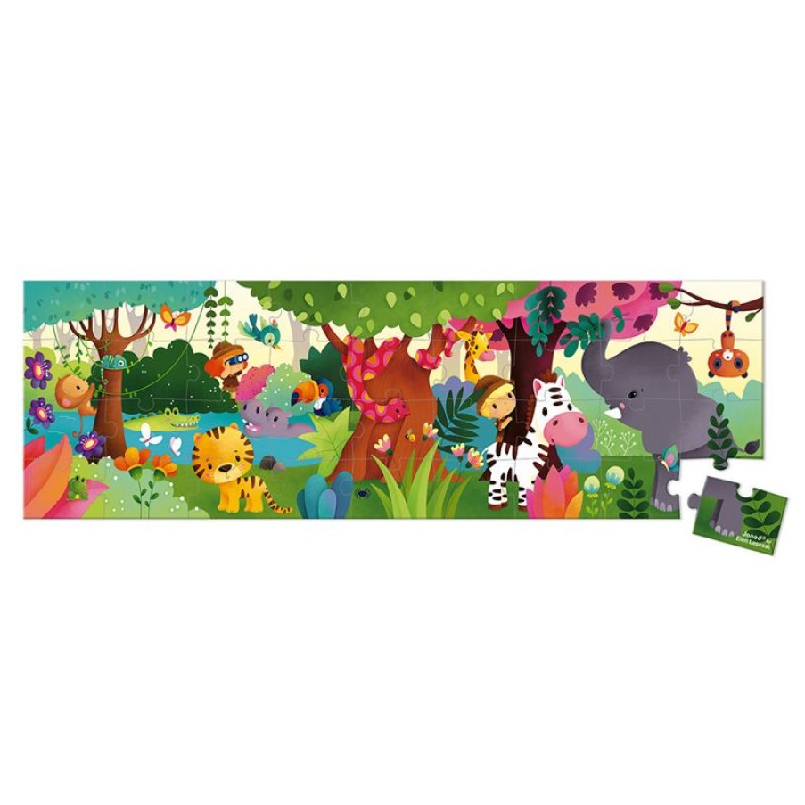 Janod Puzzle Panoramico De 36 Piezas Jungle - Janod | Puzzles De 20 A 48 Piezas