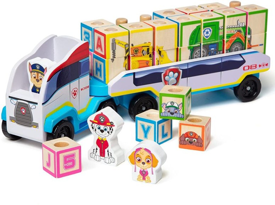 Melissa & Doug Camion De La Patrulla Canina De Madera - Melissa & Doug | Aprender Divirtiendose