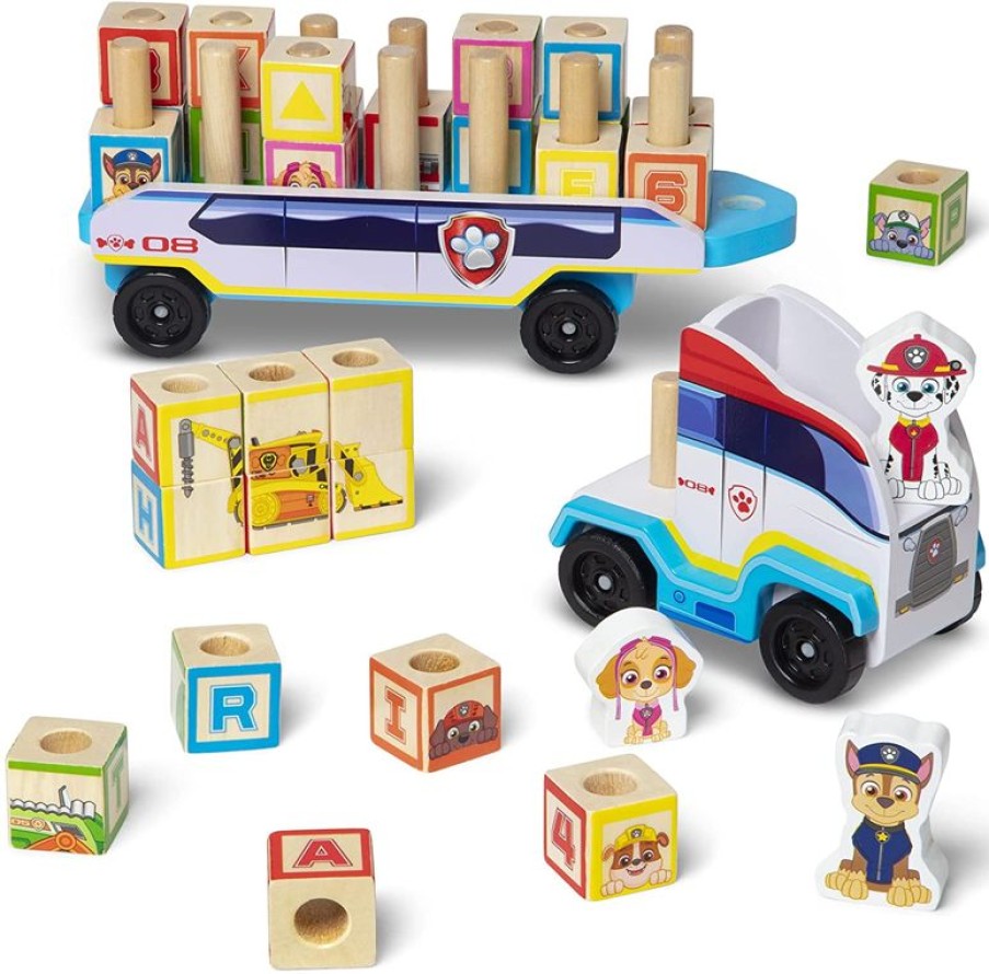 Melissa & Doug Camion De La Patrulla Canina De Madera - Melissa & Doug | Aprender Divirtiendose