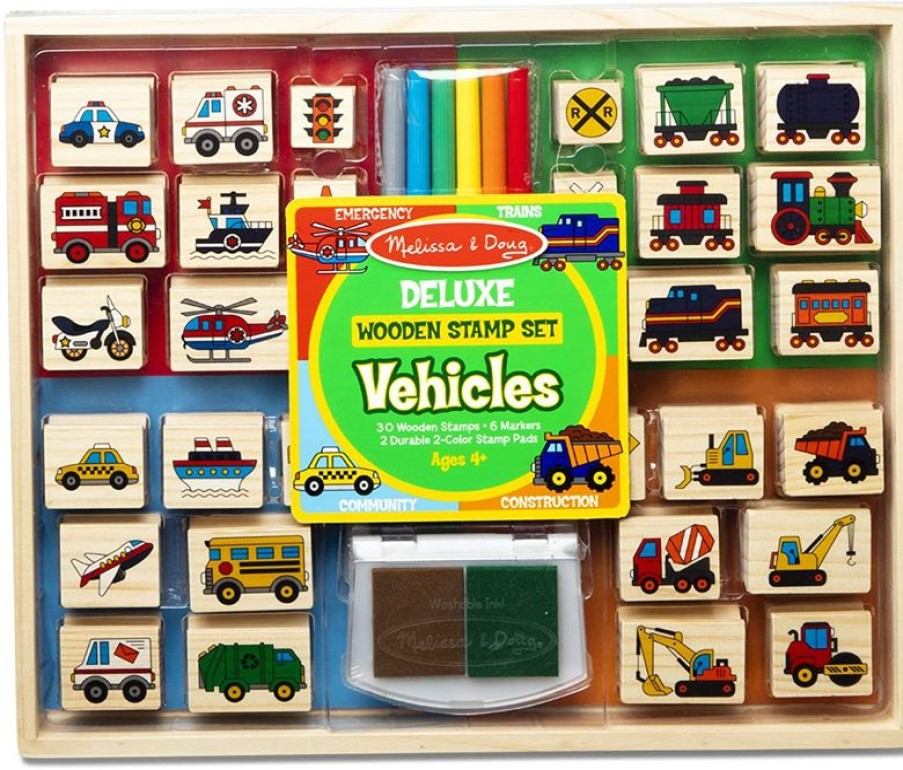 Melissa & Doug Sellos De Vehiculos - Melissa & Doug | Actividades Creativas De Ocio