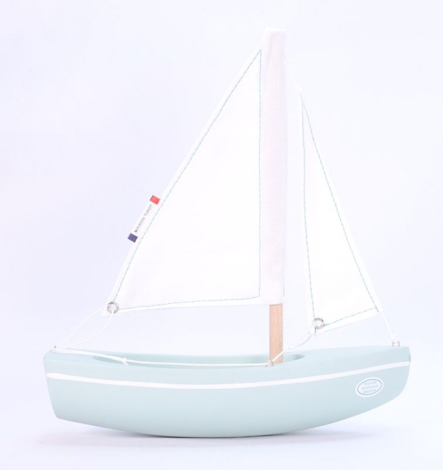 Maison Tirot Barco Sloop Verde Agua 21Cm - Maison Tirot | Barcos, Juguetes Para El Agua Y La Playa