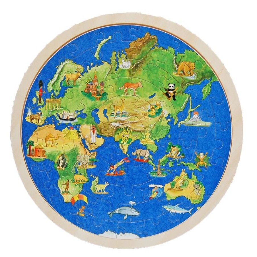 Goki Puzzle Globo Terrestre - Goki | Puzzles De 50 A 80 Piezas