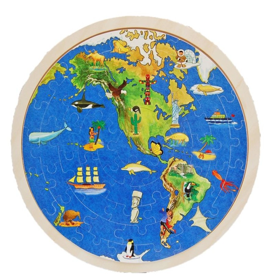 Goki Puzzle Globo Terrestre - Goki | Puzzles De 50 A 80 Piezas