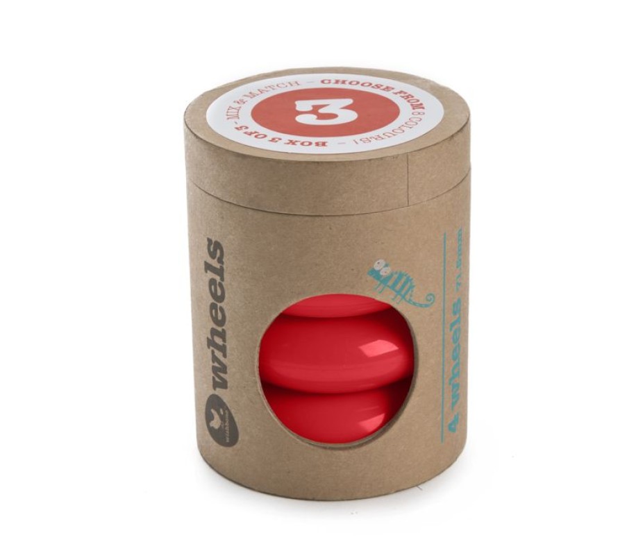 Wishbone Design Studio Mini Flip - Juego De 4 Ruedas - Rojo - Wishbone Design Studio | Transportistas