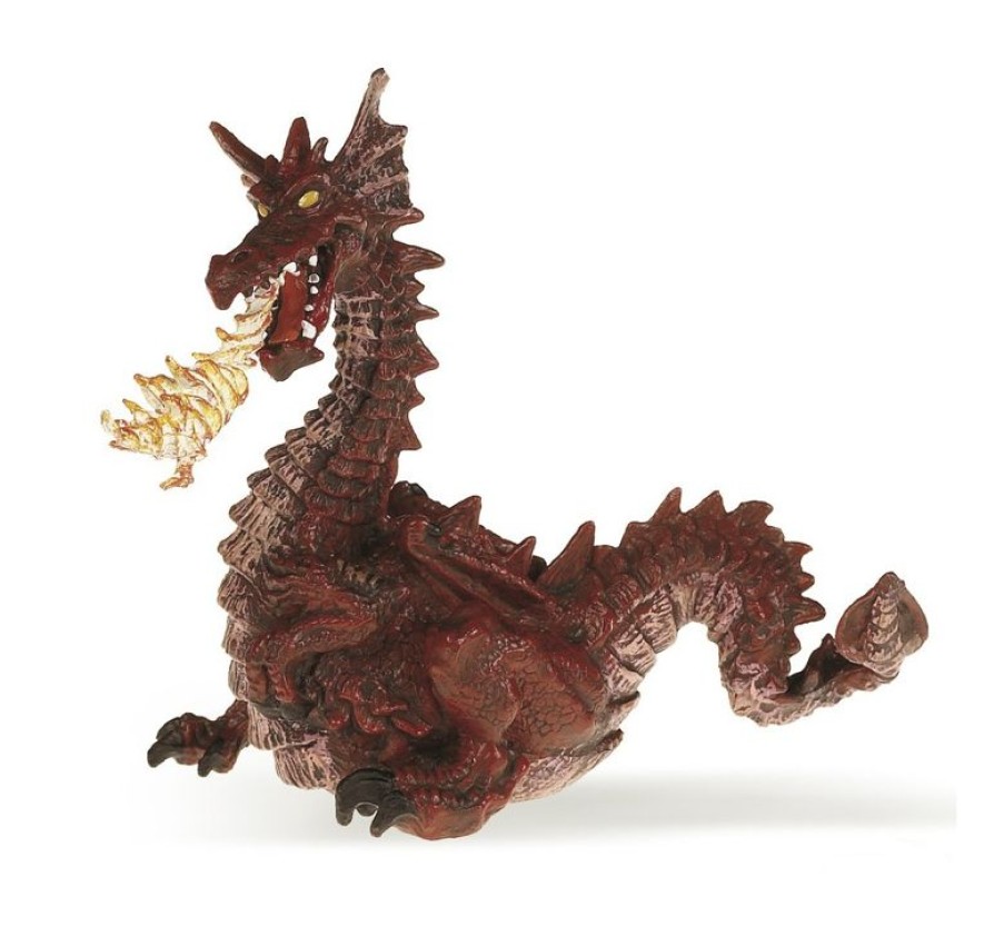 Papo Figura Dragon Rojo Con Llama - Papo | Cuentos Y Leyendas