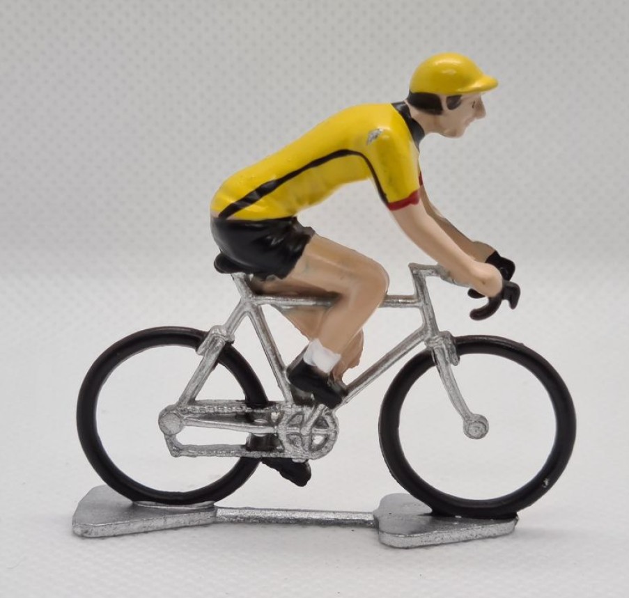 Fonderie Roger Figurilla Ciclista R Maillot Amarillo Con Ribetes Negros - Fonderie Roger | Ciclistas En Miniatura