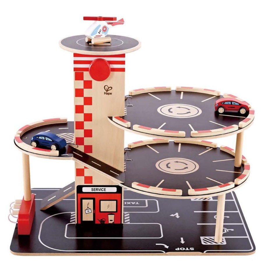 Hape Toys Garaje De Varios Niveles - Hape Toys | Circuitos Routiers, Garajes, Estaciones-Servicios...