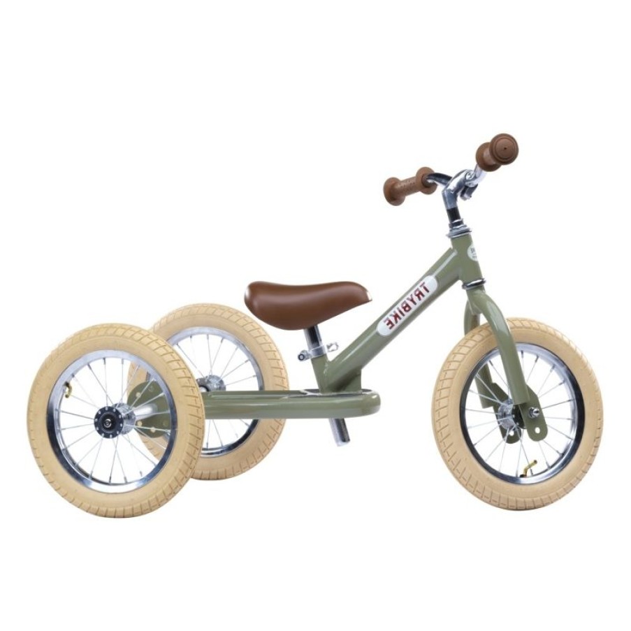 Trybike Trybike Draisienne 2 En 1 Verde - Trybike | Draisiennes Y Bicicletas De Madera