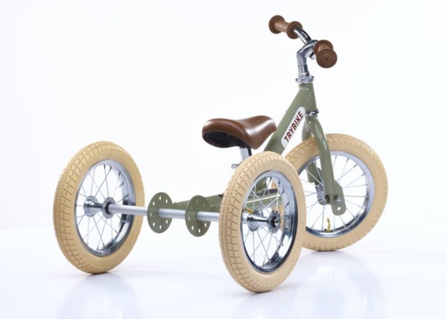 Trybike Trybike Draisienne 2 En 1 Verde - Trybike | Draisiennes Y Bicicletas De Madera