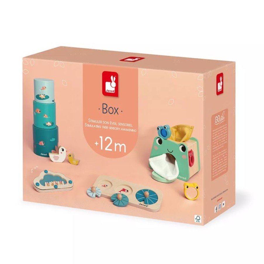 Janod Box Juguetes Sensoriales 12 Meses - Janod | Puzzles Para Ninos