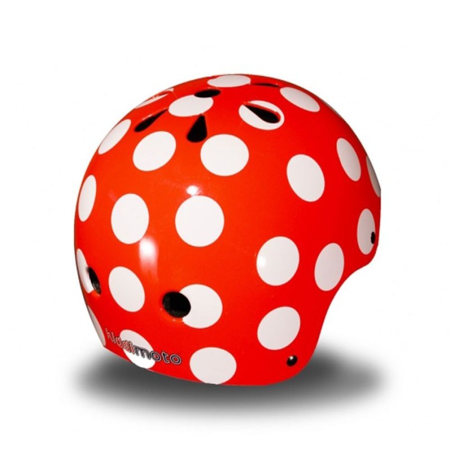 Kiddimoto Casque Red Dotty Small - Kiddimoto | Cascos Y Guantes