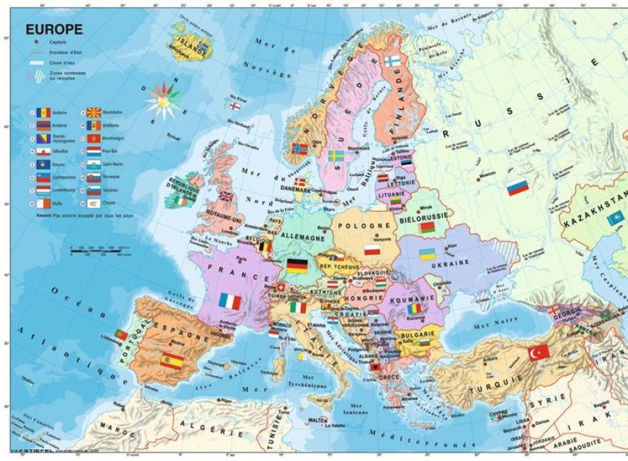 Ravensburger Puzzle Mapa De Europa 200 Piezas - Ravensburger | Puzzles De 100 A 200 Piezas