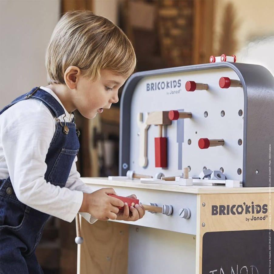 Janod Etabli Reverso Brico'Kids - Janod | Bancos De Trabajo, Cajas De Herramientas, Bricolaje...