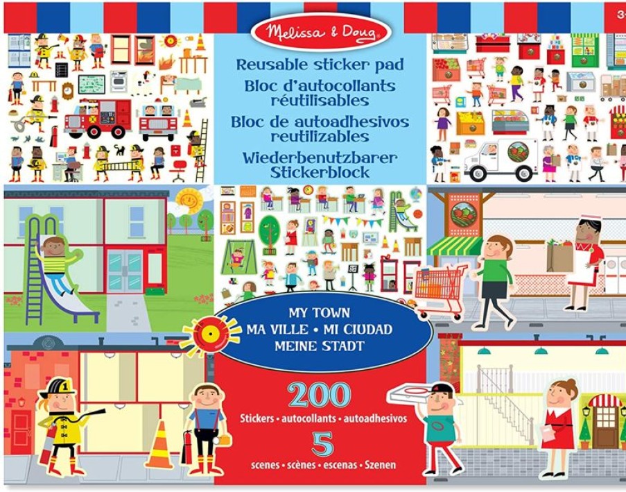 Melissa & Doug 200 Pegatinas Reutilizables - Mi Ciudad - Melissa & Doug | Actividades Creativas De Ocio