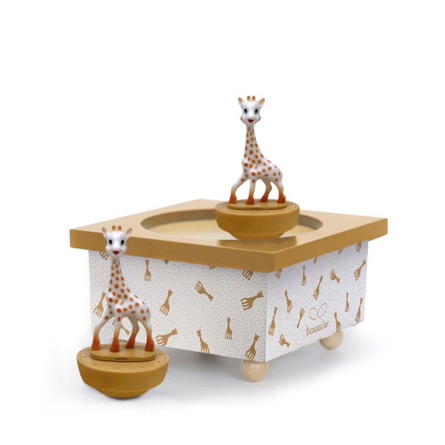 Trousselier Caja De Musica Magnetica De Madera Sophie La Girafe Caramel 11,5 X 8,5 Cm - Trousselier | Cajas De Musica