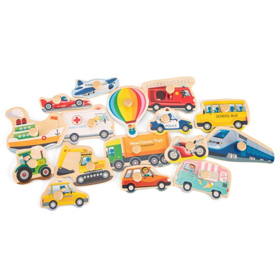 New Classic Toys Puzzle Grande Vehiculos 16 Piezas - New Classic Toys | Puzzles Para Ninos