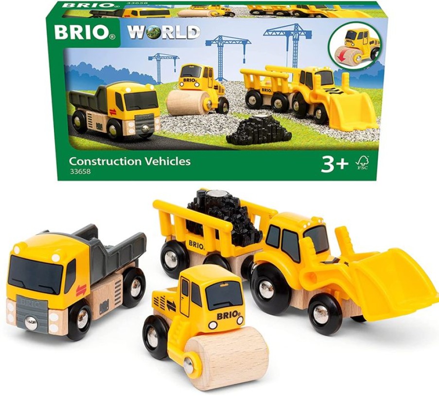 Brio Juego De 3 Maquinas De Construccion - Brio | Rails Brio