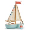 Tender Leaf Toys Barco De Vela - Tender Leaf Toys | Gruas, Tractores, Aviones...