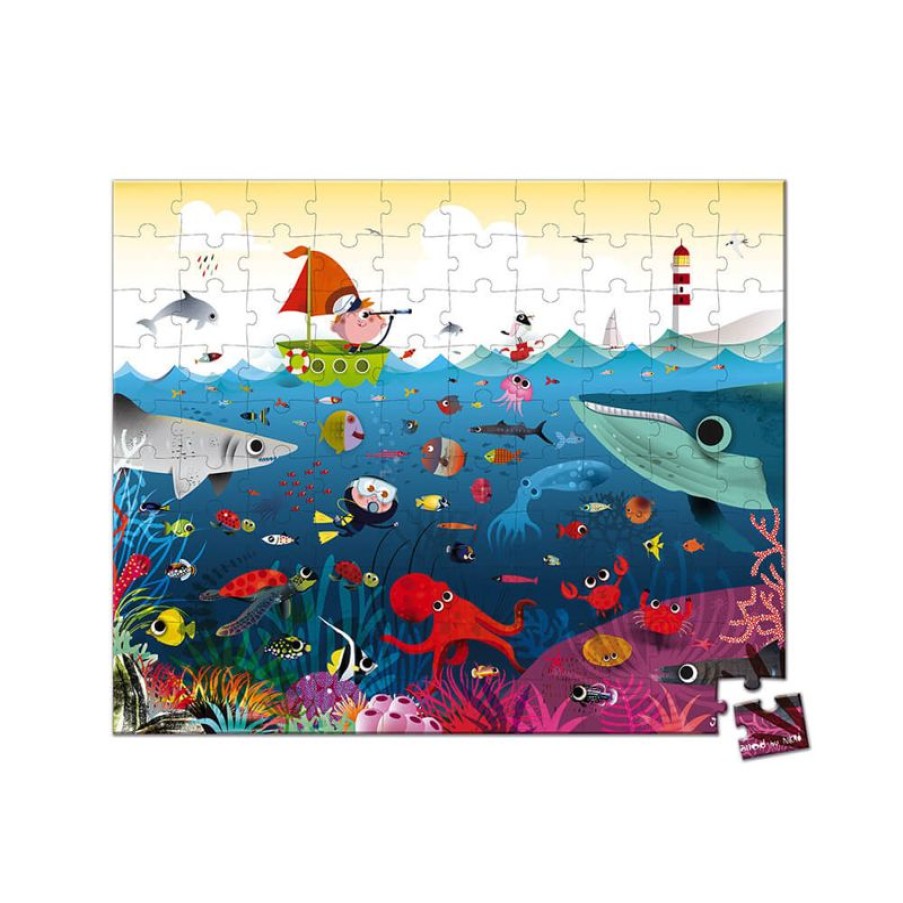 Janod Puzzle Mundo Submarino 100 Piezas - Janod | Puzzles De 100 A 200 Piezas