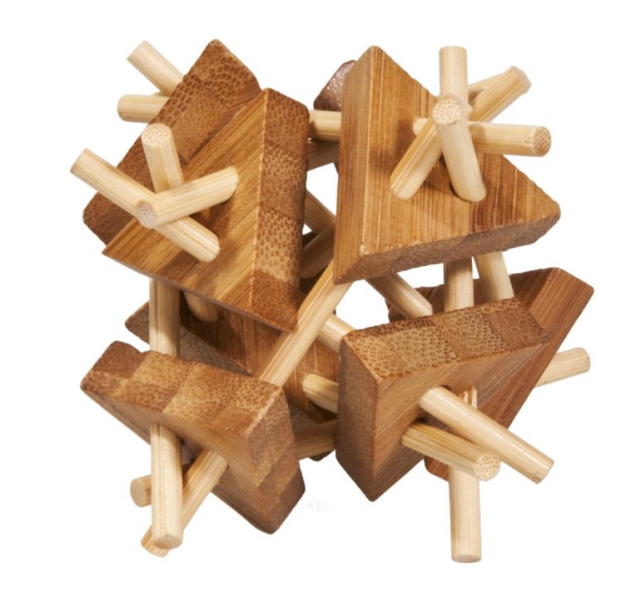 Fridolin Palos Y Triangulo De Bambu Para Rompecabezas - Fridolin | Puzzles Y Rompecabezas