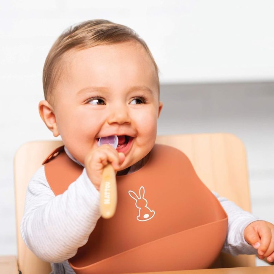 Nattou Juego De 4 Cucharas De Silicona Para Bebes - Nattou | Una Mesa