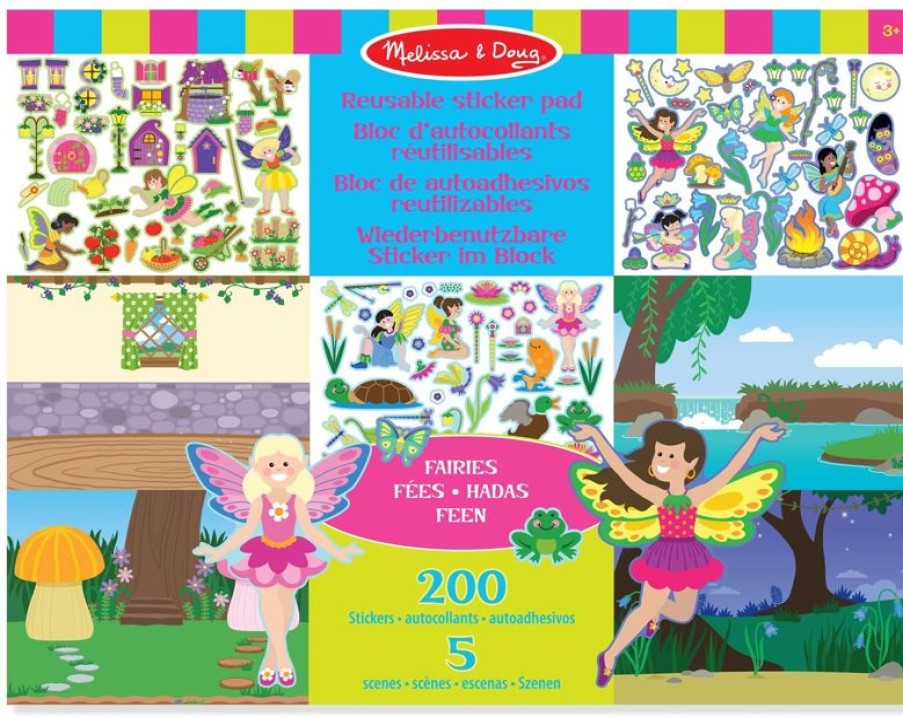 Melissa & Doug Pegatinas Reutilizables - Hadas - Melissa & Doug | Actividades Creativas De Ocio