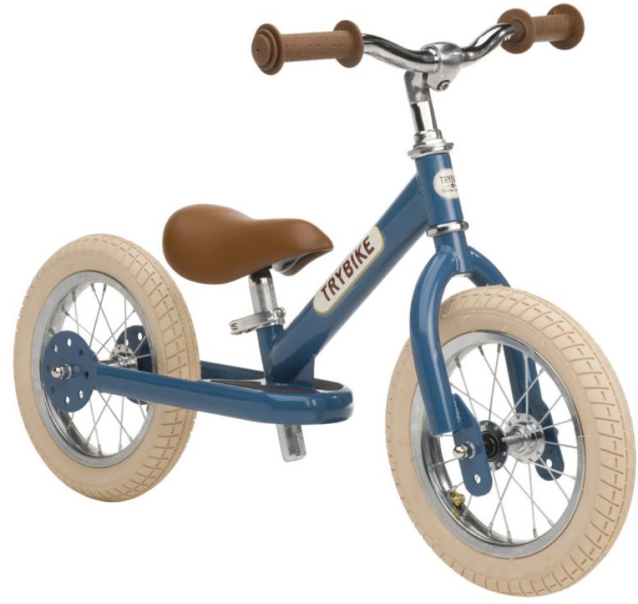 Trybike Trybike Draisienne Acero Vintage Azul Petroleo - Trybike | Draisiennes Y Bicicletas De Madera