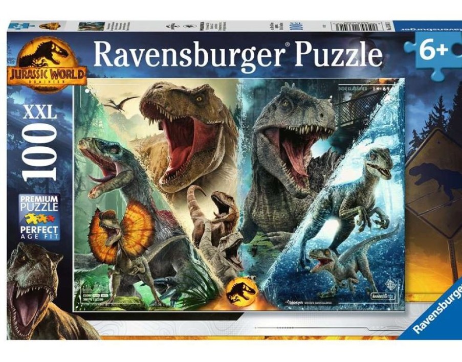 Ravensburger Puzzle Dino Jurassic World 3 100 Piezas - Ravensburger | Puzzles De 100 A 200 Piezas