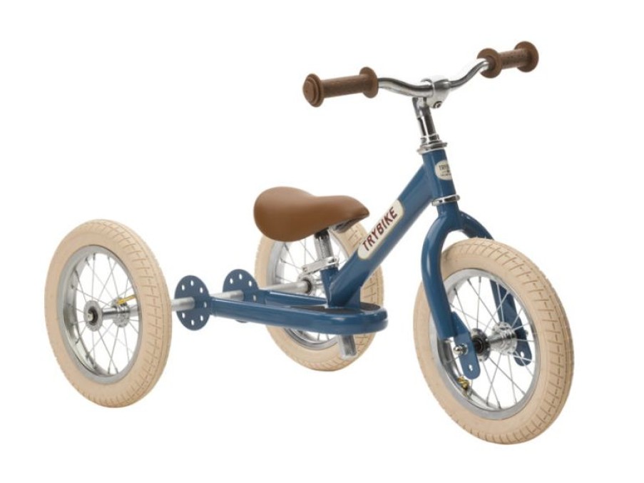 Trybike Trybike Draisienne 2 En 1 Azul Petroleo - Trybike | Draisiennes Y Bicicletas De Madera