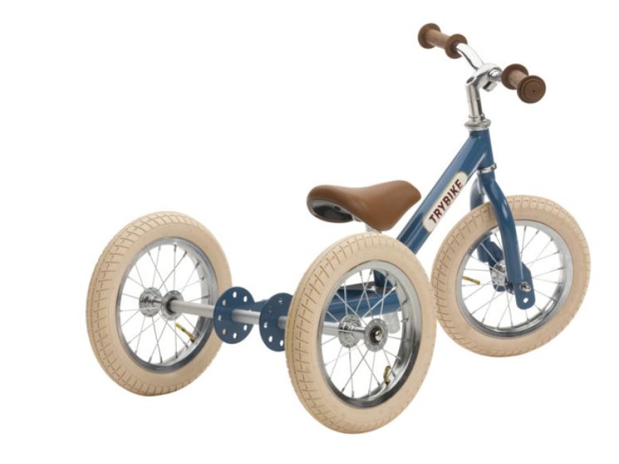 Trybike Trybike Draisienne 2 En 1 Azul Petroleo - Trybike | Draisiennes Y Bicicletas De Madera