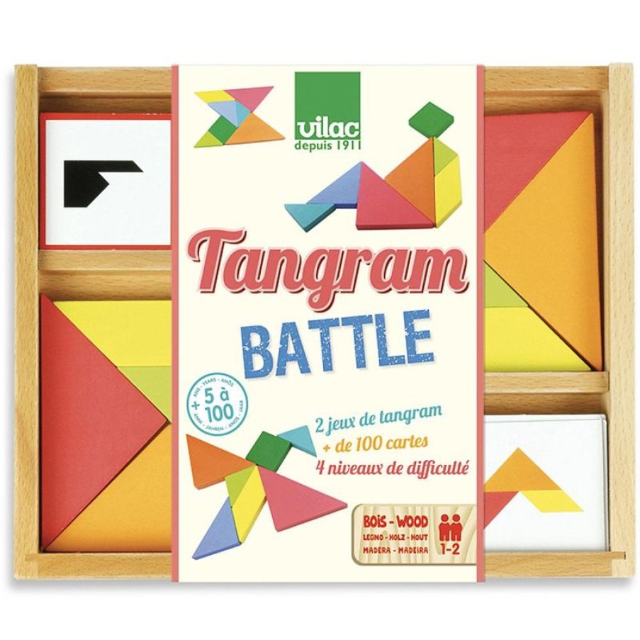 Vilac Batalla De Tangrams - Vilac | Juegos De Puzzle, Estrategia Y Logica