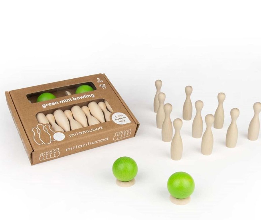 Milaniwood Mini Bolos Verdes - Milaniwood | Bolos, Petanca Y Croquet