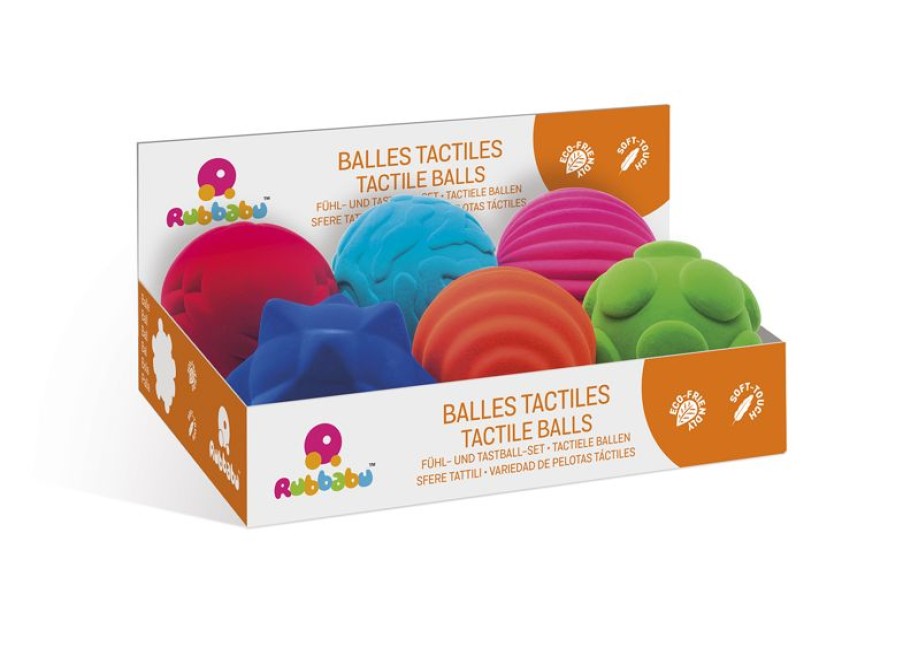 Rubbabu Juego De 6 Bolas Tactiles - Rubbabu | Diabolos Y Malabares