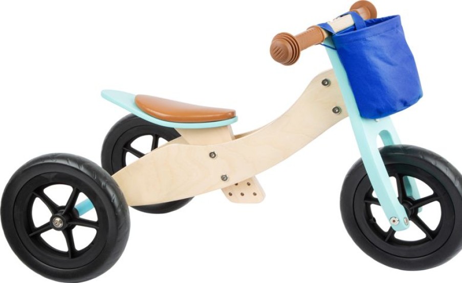 Small foot company Draisienne Tricycle 2 En 1 Maxi Turquesa - Small Foot Company | Draisiennes Y Bicicletas De Madera