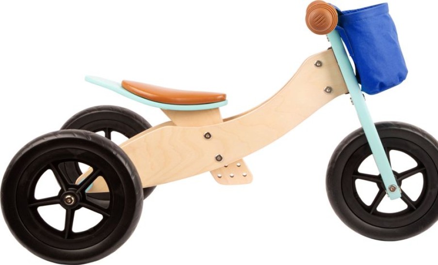 Small foot company Draisienne Tricycle 2 En 1 Maxi Turquesa - Small Foot Company | Draisiennes Y Bicicletas De Madera