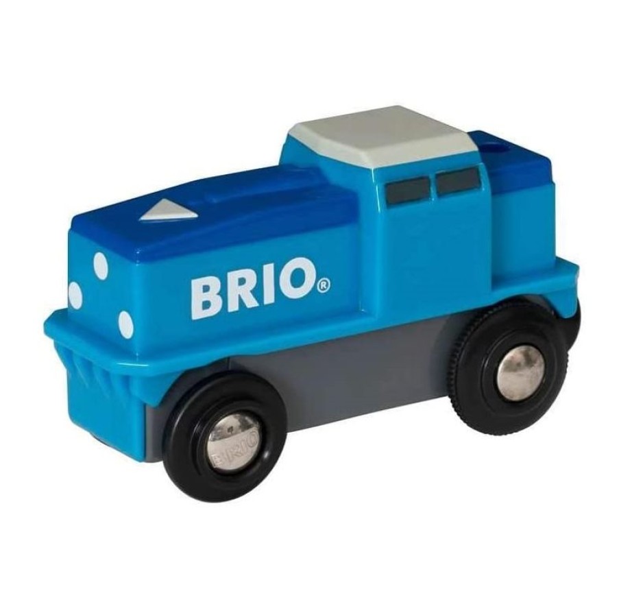 Brio Locomotora De Carga Azul Con Bateria - Brio | Locomotoras, Vagones Y Trenes Brio