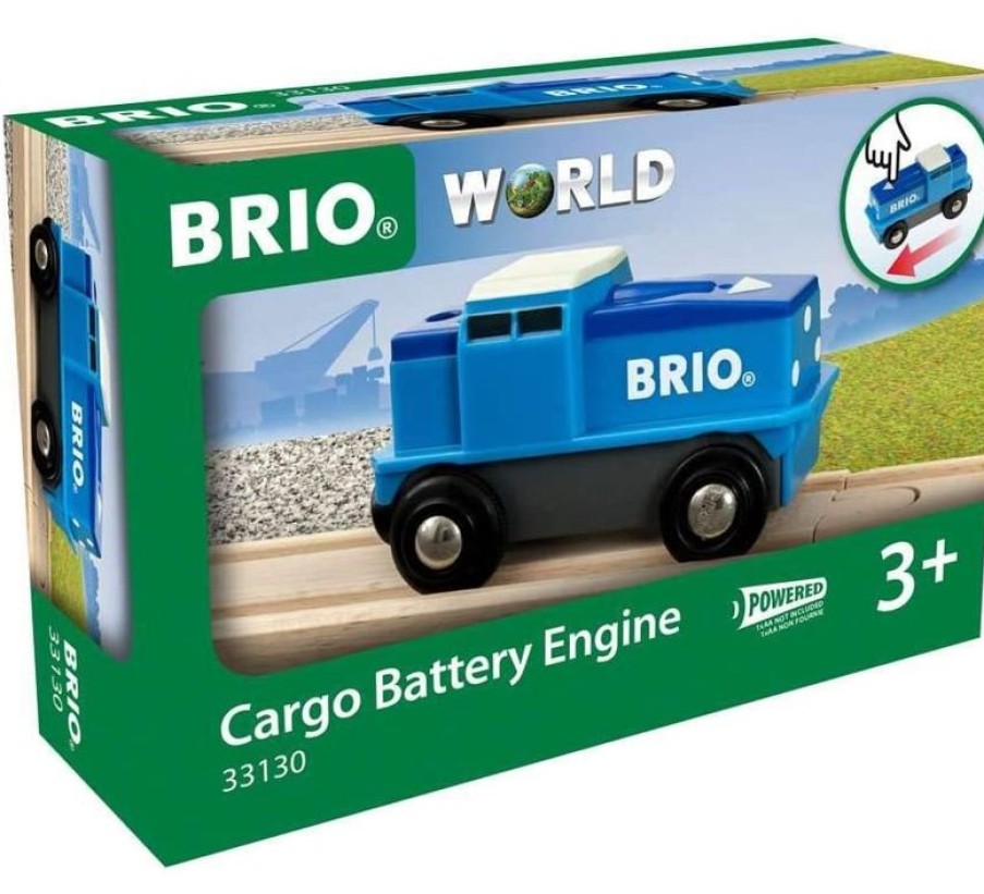 Brio Locomotora De Carga Azul Con Bateria - Brio | Locomotoras, Vagones Y Trenes Brio