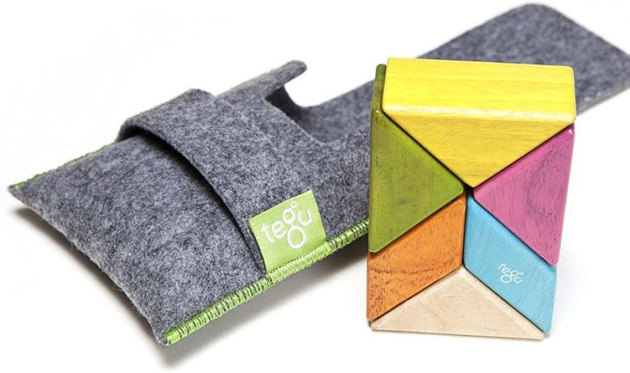 Tegu Prism Pocket Pouch Tints 6 Pcs - Tegu | Imanes, Libros Magneticos Y Juegos Magneticos