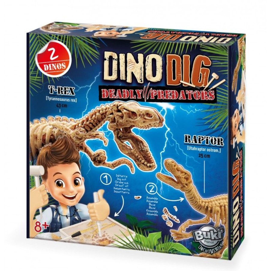 Buki France Dino Dig T-Rex Y Raptor - Buki | Otros Juegos De Construccion